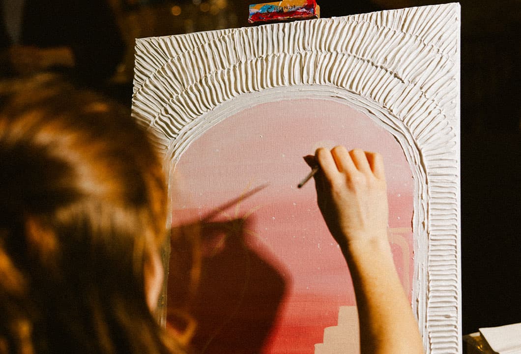 Textured Art at Pinot & Picasso